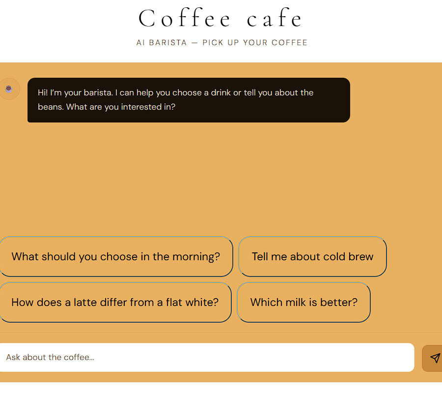 Coffee Point: when an AI agent starts pouring coffee (almost) ☕